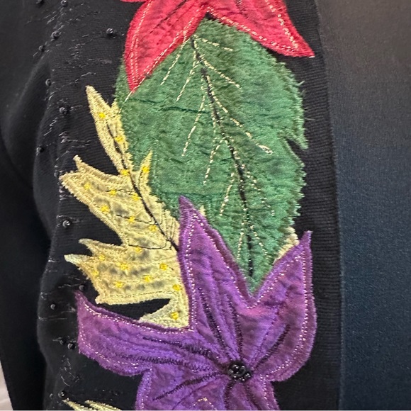 Anage embroidered vintage leaf jacket size small - Picture 5 of 14